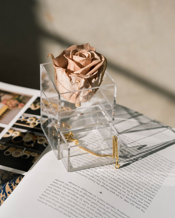 Single Rose - Diamond Collection (With Drawer)